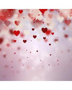 5x7ft Vinyl Red Heart Love Valentine Photography Studio Backdrop Prop Background