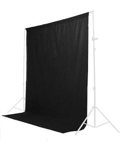 StudioFX 6 ft X 9 ft Black Muslin Backdrop 100% Cotton Photography Photo by Kaezi Photo (Black Muslin - 6ft x 9ft)