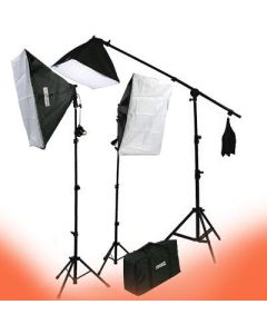 ePhoto Video Studio Portrait 3 Point Hair Light 2000W Photo Kit with Case VL9004SB