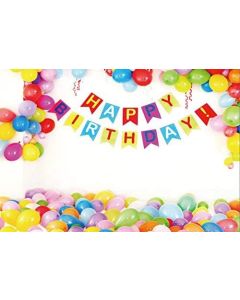 Yeele 5x3ft Happy Birthday Backdrop Vinyl Celebrate Birthday Party Banner Card Background for Photography Kid Baby Infant Newborn Child Girl Artistic Portrait Photo Shoot Studio Prop Video Wallpaper