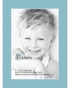 13x19 Aqua Blue / French Blue Custom Mat for Picture Frame with 9x15 opening size (Mat Only, Frame NOT Included)