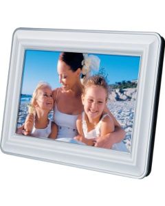 jWIN JP127 7-Inch LCD Digital Picture Frame (White)