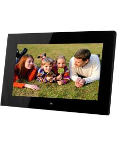 14-Inch Digital Photo Frame (Black), Hi-Resolution, Various Transitional Effects, Slide Show,Interval time Adjustable, Plug in a SD Card or Flash Drive to Access and Display Your Photos - Local Stock