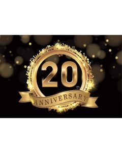 Yeele 6x4ft Retro 20th Anniversary Party Background Gold Halo Gold Ring Event Celebration Party Decoration Adult Lady Artistic Portrait Photo Backdrop Studio Props Banner Supplies Decoration