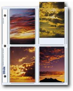Print File Archival Photo Pages Holds Eight 3.5" x 5" Prints, Pack of 25
