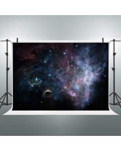 FLASIY 7x5FT Flashing Starry Sky Photography Backdrop Space Galaxy Stars Photo Background for Children Party Photo Studio Props GEAY007