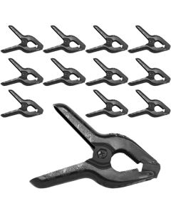 Julius Studio [12 PCS] Photography Backdrop Support Spring Clamp for Background Muslin, Canvas, Paper, Chromakey Screen, Heavy Duty Clip, Photo Studio, JSAG249