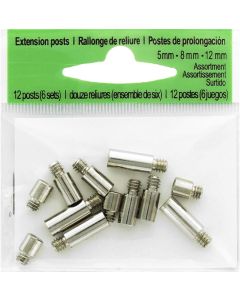 Pioneer Extension Posts 5mm, 8mm & 12mm Variety Pack 12/Pkg-