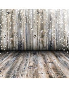 Laeacco Old Wood Texture Backdrop 6.5x6.5ft Vinyl Photography Background Cold Winter Snow Flake Vintage Wooden Wall Floor Scene Weathered Rustic Style Wood Backdrops Wedding Party Birthday Decor