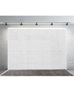 Yeele 7x5ft White Brick Wall Photography Backdrop Vinyl Cloth Photography Background Party Booth Banner Newborn Infant Adult Portrait Wallpaper Photo Video Shooting Studio Props