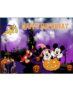 Similar Mickey Mouse Halloween Birthday Backdrop 5x3ft Mickey Mouse Not So Scary Halloween Background for Kids First Birthday Vinyl Minnie Mouse Halloween Banner 1st Birthday Decor, purple, One Size