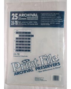 Printfile 357B25 35mm Film Negative Storage Sheets 7 Strip - 2 Packs of 25