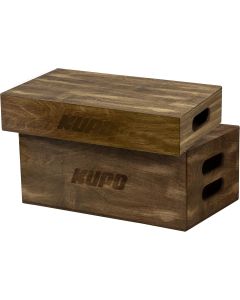 Kupo BROWN STAINED APPLE BOX SET - HALF AND FULL SIZE (KG037912)